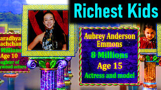 Richest kids in the world ! Children with the most money worldwide ! Comparison ! Richest toddlers !