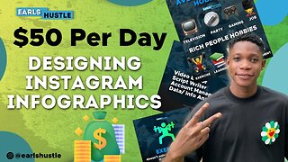 Make $50 Online Learning how to Create Instagram Infographics Designs on your Phone