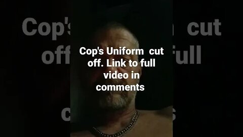 Cop arrested and Uniform cut off