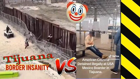 Tijuana BORDER INSANITY - You gotta see this BULLSHIT! Americans in CAGES!! CAGES!!
