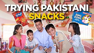 TRYING PAKISTANI SNACKS WITH THE KIDS! (VLOG 14)