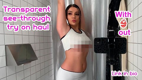 "[NEW] Transparent Underwear and Clothing | Changing in the Fitting Room"