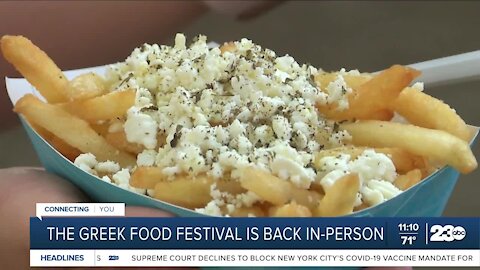 The Greek Food Festival is back in person