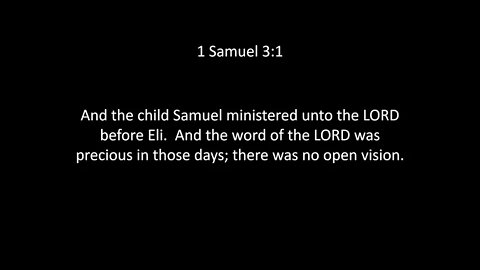 1st Samuel Chapter 3