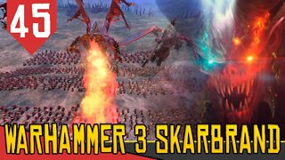 Invadindo o DEUS DA MAGIA - Total War Warhammer 3 Skarbrand #45 [Série Gameplay Português PT-BR]
