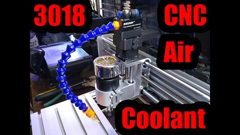 3018 CNC Air Lubricant System For Cutting Aluminum & Carbon Fiber with Cable Drag Chain Cooling