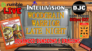 INTELLIVISION- WoodGrain Warrior Late Nite - ADVANCED DUNGEONS & DRAGONS "Hard Level"