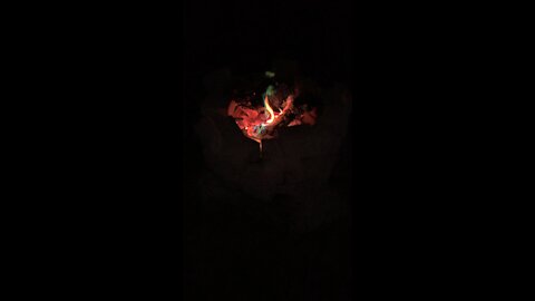 Colorful Campfire in Slo-mo