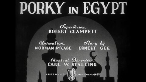 1938, 11-5, Looney Tunes, Porky in Egypt