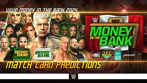 WWE Money in the Bank 2024 - Match Card Predictions