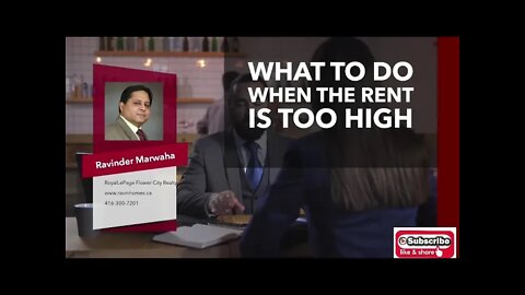 What To Do When the Rent Is Too High || Canada Housing News || Toronto Real-Estate News ||