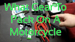 What Gear To Pack On A Motorcycle