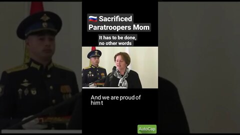 Sacrificed Russian Paratrooper mom Eulogy