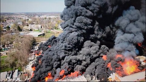 Massive Industrial Fire In Richmond, IN