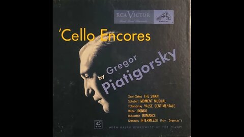 Gregor Piatigorsky, Ralph Berkowitz – 'Cello Encores