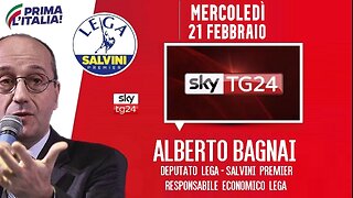 🔴 Interventi dell'On. Alberto Bagnai, Responsabile econ. Lega, ospite a "SkyTg24 Economia" (21/2/24)