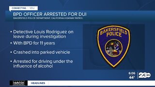 Bakersfield police detective arrested by CHP for DUI