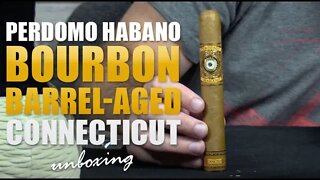 Perdomo Habano Bourbon Barrel Aged Connecticut Unboxing