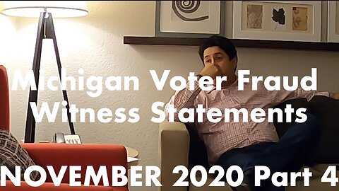 2020 Election – MI Voter Fraud Witness Jose Aliaga saw the 4am Biden Ballot Drop