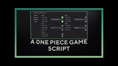 [WORKING] A One Piece Game Script GUI Hack | Auto Farm | PASTEBIN (2022)