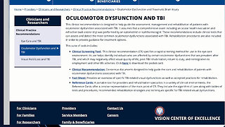 Screening for Oculomotor Dysfunction following Traumatic Brain Injury (TBI)