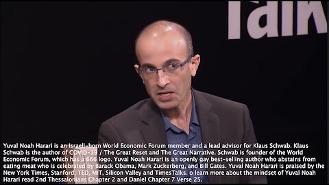 Yuval Noah Harari | "It Will Demand Alot of Changes In Many Fields, the Most Obvious Is the Legal Field. The Idea That We Punish People for Making Bad Choices That Should Be Out." - Yuval Noah Harari | Is Yuval Fulfilling Daniel 7:25?