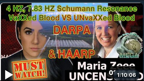 MUST WATCH!! 4 HZ, 7.83 HZ Schumann Resonance VaXXed Blood VS UNvaXXed Blood DARPA & HAARP