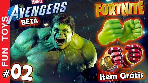 Veja como conseguir GRÁTIS as luvas EXCLUSIVAS do Vingadores para FORTNITE no beta do Avengers 💥 #02