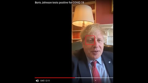 Boris Johnson's eyes caught shape-shifted