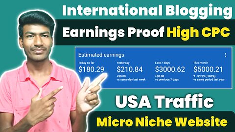 International Blogging का Earnings 😱 | Blog Earnings | Micro Niche Website | Aashish Kushwaha