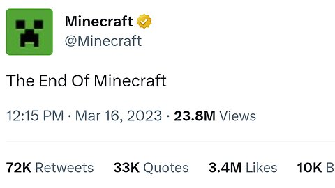 The End Of Minecraft