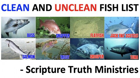 CLEAN AND UNCLEAN FISH LIST