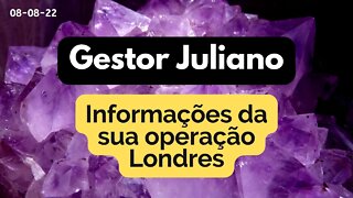 GESTOR JULIANO Informações da Sua Operação Londres