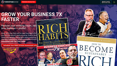 Entrepreneur Podcasts | Is Something Not Right With Your Business? Is Your Business Stuck? Learn PROVEN Habits of the Rich with Dr. Robert Zoellner, Best-Selling Author Tom Corley & Clay Clark + The Pappagallos 8X Growth Success Story