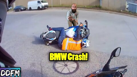 New Rider Dumps A Brand New BMWS1000rr On A Test Ride
