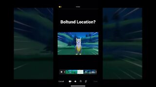 Pokémon Sword - Where To Find Boltund? (Crown Tundra: Ballimere Lake)