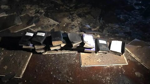 Fire Burns Down A Church And Not A Single Bible Or Cross Was Burnt