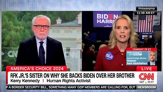 Disaterous: Live on air CNN interview with RFK's sister complete mayhem during RFK's sister supporting Joe Biden..