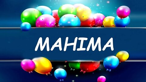 Happy Birthday to Mahima- Birthday Wish From Birthday Bash