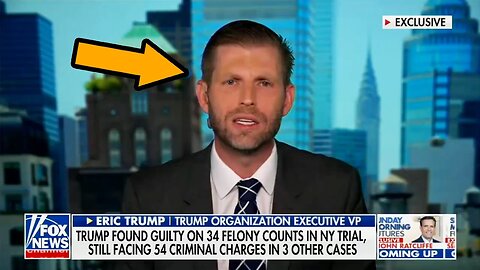 Eric Trump on VERGE OF TEARS over daddy going to prison