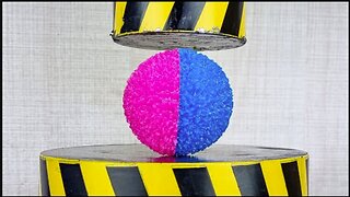 Experiment Hydraulic Press 100 TON vs Ball