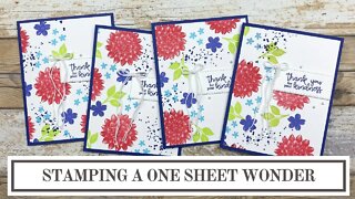 How to Stamp One Sheet Wonder Cards