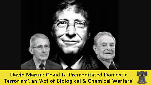 David Martin: Covid Is 'Premeditated Domestic Terrorism', an 'Act of Biological & Chemical Warfare'
