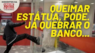 Burguesia celebra queima de estátua, mas é contra quebra dos bancos | Momentos