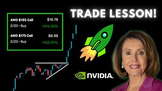 Nancy Pelosi & NVIDIA Stock PUMPED The Market! - Apple & AMD Trade Recap