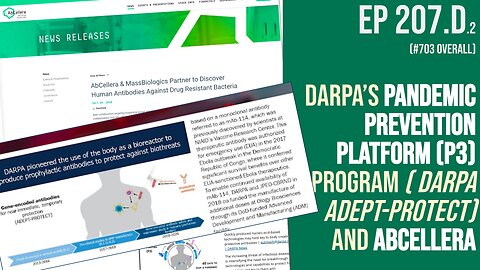 207.D.2: DARPA’s Pandemic Prevention Platform (P3) program (DARPA ADEPT-PROTECT) and AbCellera