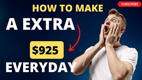 HOW TO MAKE A EXTRA $925 A DAY WITH No9-5