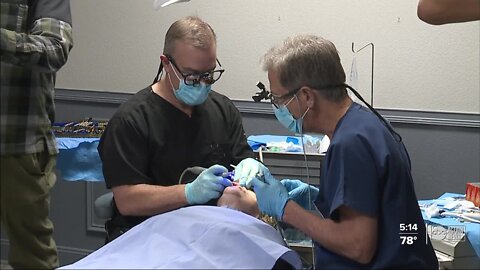 Non-profit dental clinic in New Port Richey gives veterans dental implants