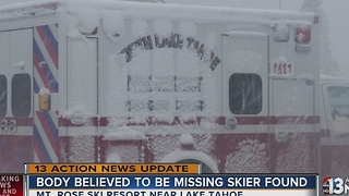 Body of missing skier found