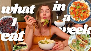 An Honest - What I eat in a week! ( vegan + realistic + yummy )